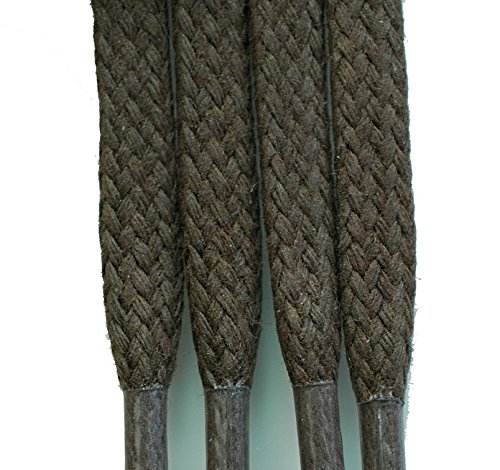 Strong 3/16" 5mm Flat Waxed Shoe, Boot Laces
