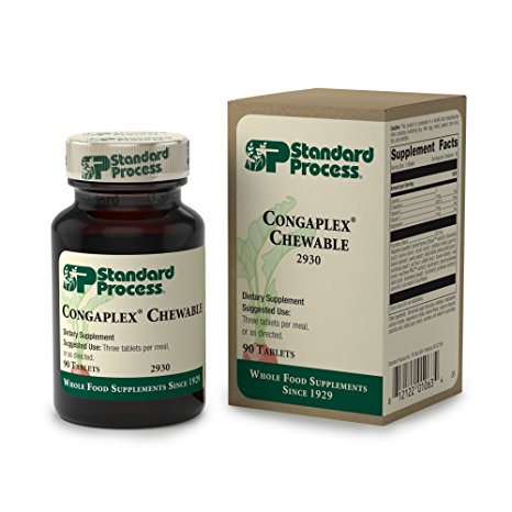 Vitamin A Supplements  Standard Process - Congaplex (Chewable) - Supports Healthy Immune System Function - 90 Tablets