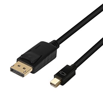 Mini DP to DP Cable, ICZI 6FT Gold Plated Mini DisplayPort ( Thunderbolt Port Compatible ) to DisplayPort Cable 4K Ultra HD Resolution for Surface 3, Surface Pro3, Pro4, New Surface 2017 and More