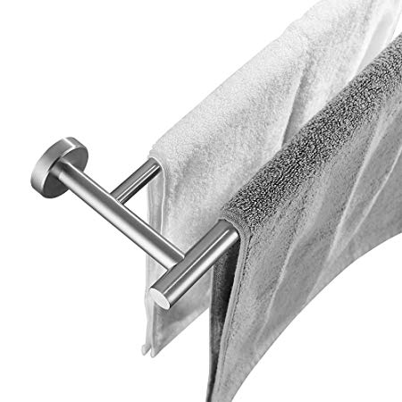 JQK Double Bath Towel Bar, 36 Inch Stainless Steel Towel Rack for Bathroom, Bath Towel Holder Brushed Wall Mount