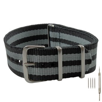 Barron Watch Company Nylon strap with spring bar tool and 4 spring bars included - BWC
