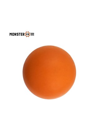 "Indestructible Dog Ball" - Lifetime Replacement Guarantee! - 100% Non-toxic Chew Toy, Natural Rubber (like KONG) Baseball Sized - Dog Ball for Aggressive Chewers - Monster K9 Dog Toys