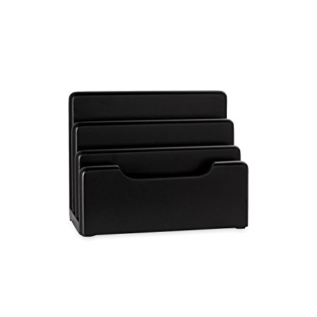 Rolodex Wood Tones Collection Desktop Sorter, Black (62525)