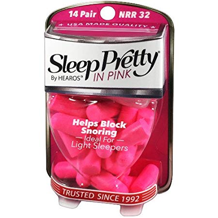 Hearos Sleep Pretty in Pink Women'S Ear Plugs, 14 Count