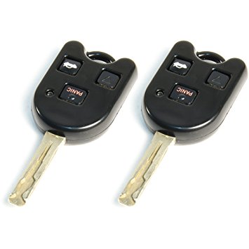 STAUBER Best Lexus Key Shell Replacement - HYQ1512V, HYQ12BBT - NO LOCKSMITH REQUIRED! Save money using your old key and chip! - 2 Pack (Black)