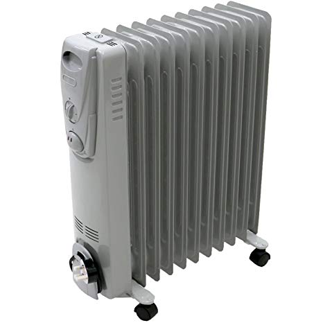 Oypla Electrical 2500W 11 Fin Portable Oil Filled Radiator Electric Heater