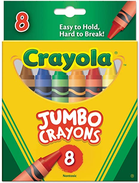 Crayola Crayons Jumbo 8Ct Peggable Tuck Box - Bin389