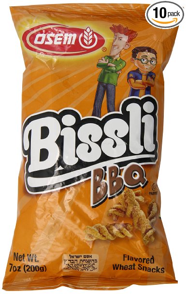 Osem Bissli Snack, Barbecue, 7 Ounce (Pack of 10)