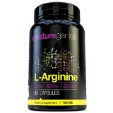 Naureganics 100 Pure L-Arginine- 1000mg Per Capsules- Premium Amino Acid Formula for Pre-WorkOut - Support Nitric Oxide Levels Boosts Energy Levels and Endurance