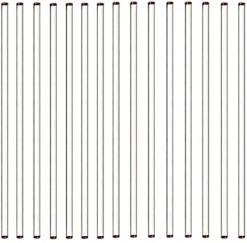 15PCS Glass Stir Sticks with Both Ends Round 12inch Long 0.25inch Diameter for Lab, Kitchen and Stir Hot Cold Beverages Cocktails Drinks Mixtures