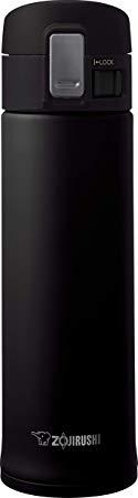 Zojirushi Insulated Travel Mug/Vacuum Flask, Stainless Steel, Black, 480 ml