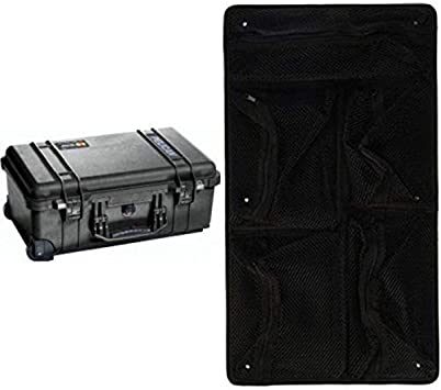 Pelican 1510 Case with Foam (Black) and Lid Organizer