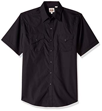 Ely & Walker Men's Short Sleeve Solid Western Shirt
