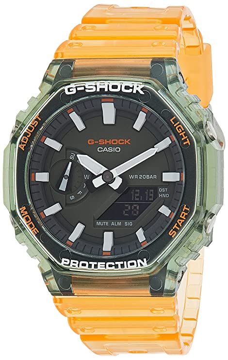 Casio Analog-Digital Gray Dial Men's Watch-GA-2100HC-4ADR