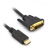 BuyCheapCables 6ft HDMI to DVI-D Dual Link Cable Gold 24k V14 6 Feet 18m