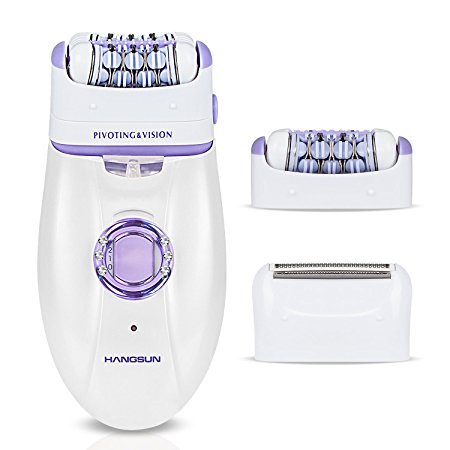 Hangsun Wet And Dry Epilator Cordless F210 Epilators For Women Electric Rechargeable Lady Shaver Hair Removal (2 Attachments)