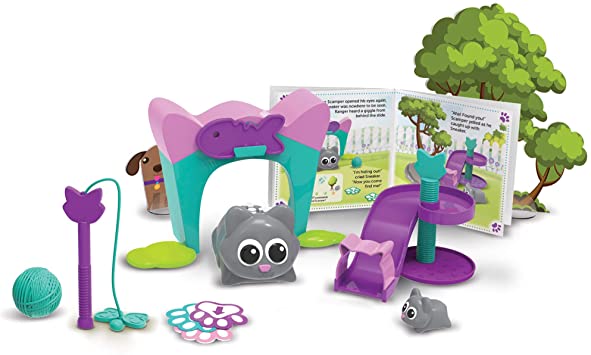 Learning Resources Coding Critters Scamper & Sneaker, Toy of The Year Award Winner, Homeschool, Interactive STEM Coding Toy, Early Coding Toy for Kids, 22 Piece Set, Ages 4