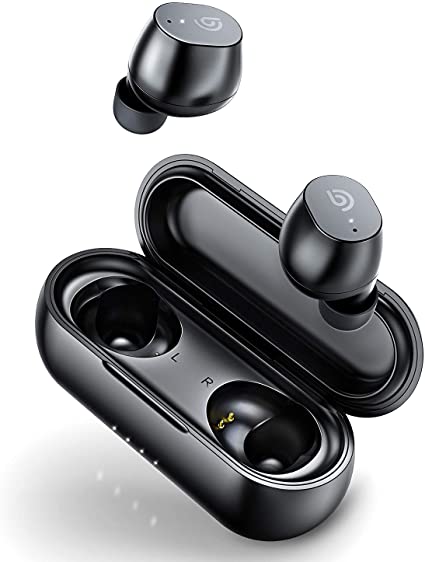 True Wireless Stereo Earbuds, Bomaker Bluetooth 5.0 in-Ear Headphones, Deep Bass, Touch Control, Built-in Mic Headsets, 30 Hrs for Type-C Charging Case, for iPhone/Samsung/Android/Windows ect