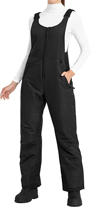 Ohuhu Women's Essential Insulated Snow Bibs Overalls Ladies Ski Bibs Pants