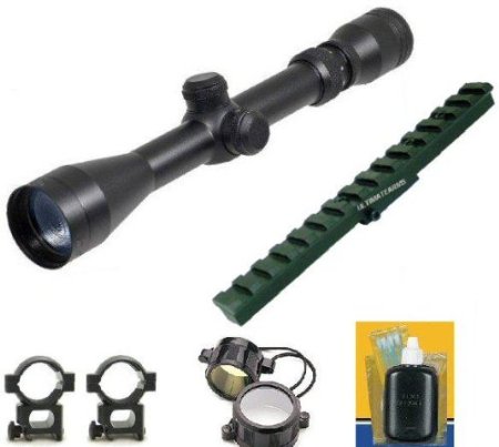 Ultimate Arms Gear Mosin Nagant 2-7x32 Long Eye Relief Scope   New Generation Weaver Style Rail Mount   Scope Rings  Lens Covers Lens Cleaning Kit