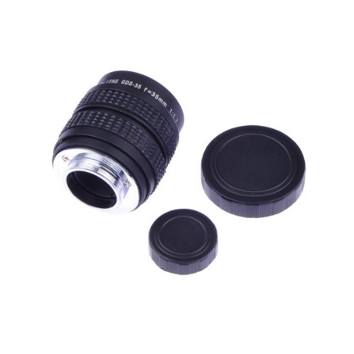 Neewer 35mm f1.7 2/3" CCTV Movie Lens, fits Sony NEX cameras with C-NEX adapter and MFT M4/3 Olympus Pen and Panasonic Lumix cameras with C-M4/3 adapter