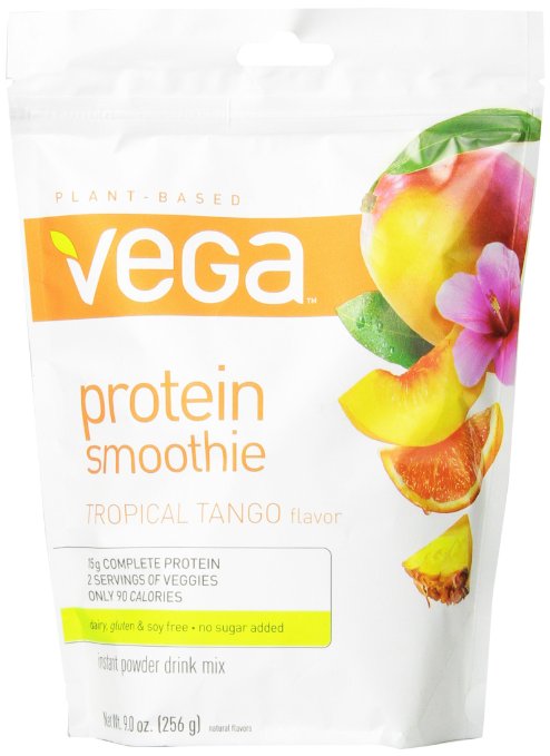 Vega Protein Smoothie, Tropical Tango, Pouch, 9 oz.