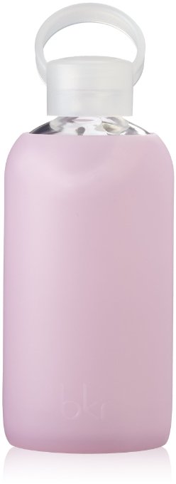 The Original Little bkr Water Bottle: Glass Bottle   Soft Silicone Sleeve 500mL