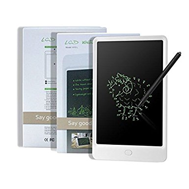 LCD Writing Tablet 10 Inch Digital Handwriting Drawing Board for Kids Office （White）