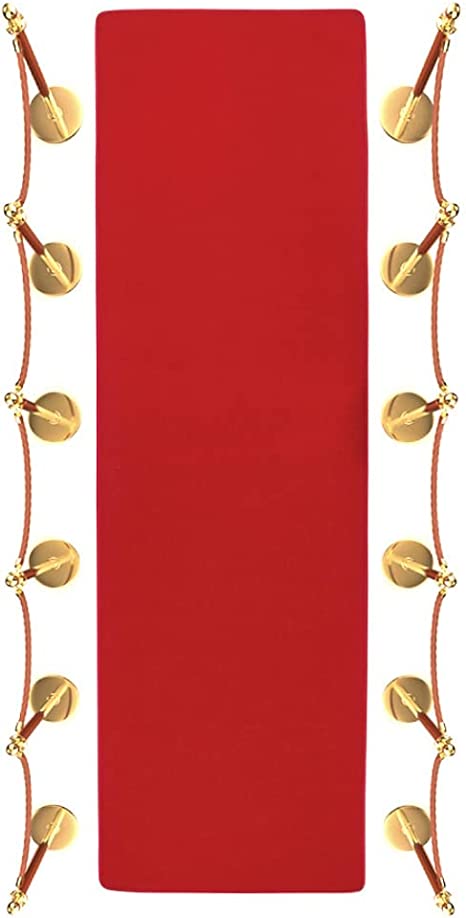 Trademark Innovations Red Carpet Aisle Runner (2' x 8')