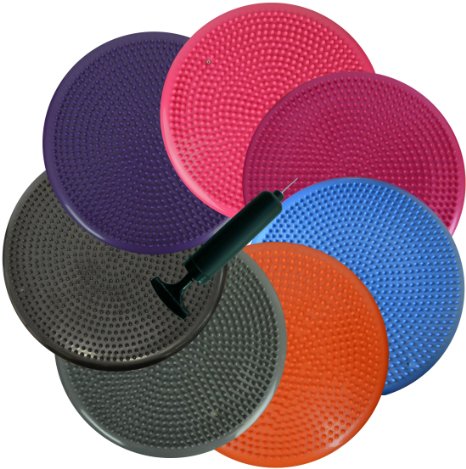 Inflated Stability Wobble Cushion / Exercise Fitness Core Balance Disc