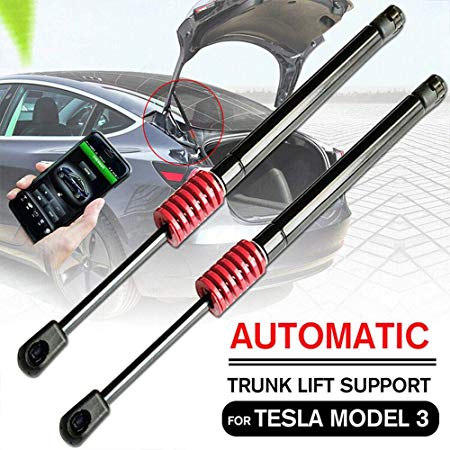 OOOUSE Automatic Trunk Lift Support, Pneumatic Rear Luggage Struts Kit, Hydraulic Support Rods for Tesla Model 3 (Set of Two)