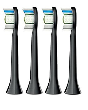 Philips Sonicare Diamond Clean Brush Heads, Black, 4 Count