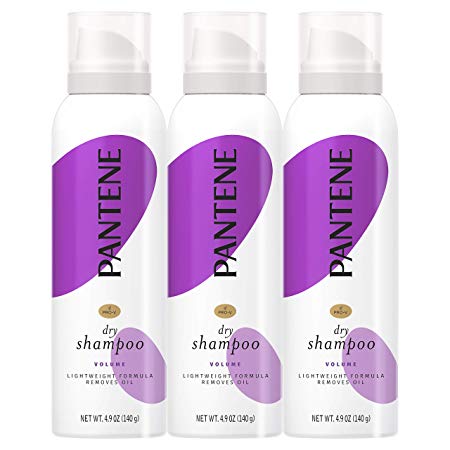 Pantene, Dry Shampoo, Add Fullness and Refresh Without Washing, Pro-V Sheer Volume for Fine Hair, 4.9 Oz, Pack of 3