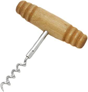 Chef Craft 20963 Wood Handle Corkscrew, Tan