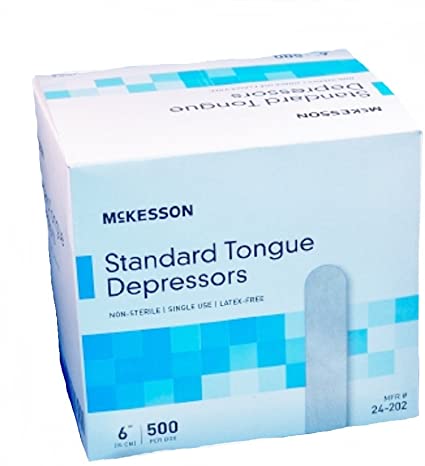 MCK Brand 42021200 Tongue Depressor Mckesson 6 L Inch 24-202 Box Of 500