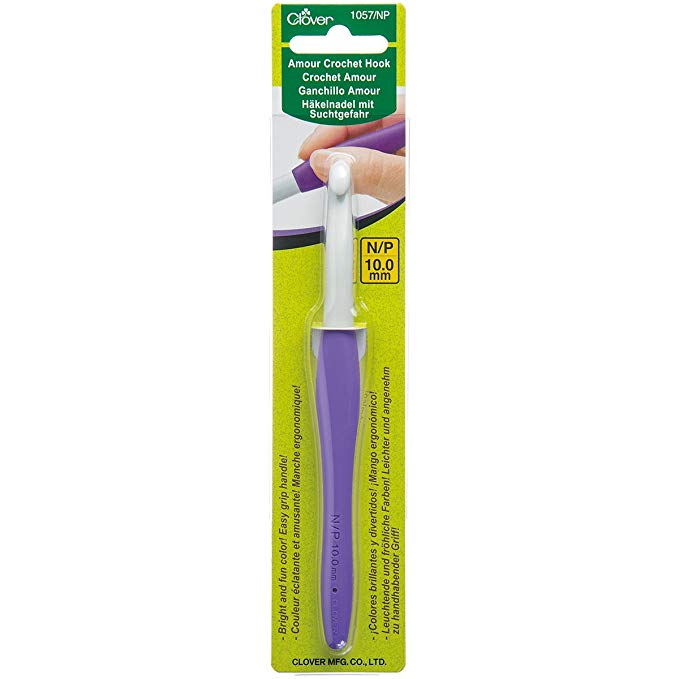 Clover 1057/NP Amour Crochet Hook, Size N/P/10.0mm