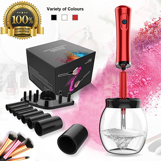 Makeup Brush Cleaner and Dryer, Professional Make Up Brushes Cleaning Solution 2018 Improved Machine