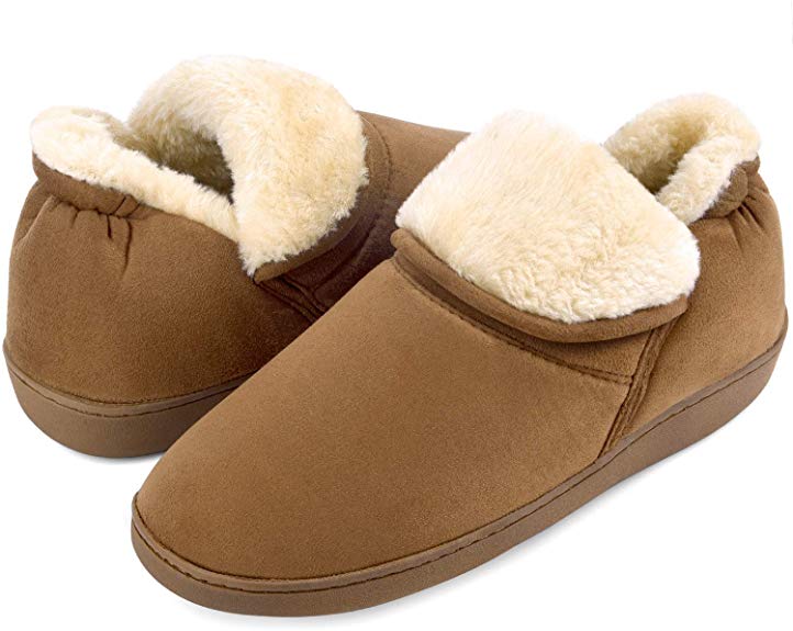Women Memory Foam Slippers Fuzzy House Slippers Anti-Skid Winter Indoor Outdoor Boots Warm House Shoes