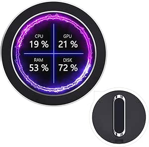 waveshare 2.8inch Round LCD Display, CPU/GPU Cooler, Black