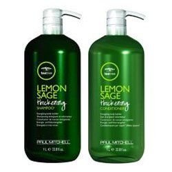 Paul Mitchell Tea Tree Lemon Sage Thickening Shampoo and Conditioner Set, 1 Liter 33.8/EACH Ounces with Pump