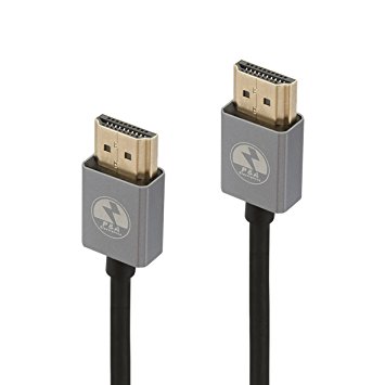 P&A HDMI Cable 3M- Gold Plated Connectors - Ethernet, Audio Return Channel - Video 4K 2160p, HD 1080p, 3D - Xbox PlayStation PS3 PS4 PC Apple TV-HDMI 2.0 (4K) Ready High Speed 18Gbps-Black-10ft