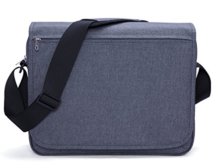 MIER Unisex Messenger Bag 15.6-Inch Laptop Shoulder Bag for Work and School, Multiple Pocket