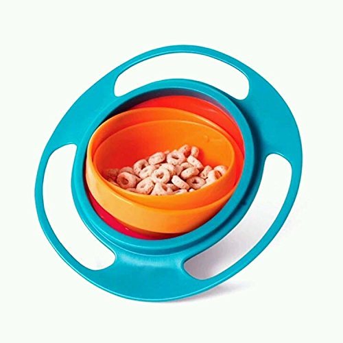 Hotsale Brand New Spill Resistant Kids Universal Gyro Bowl with Lid