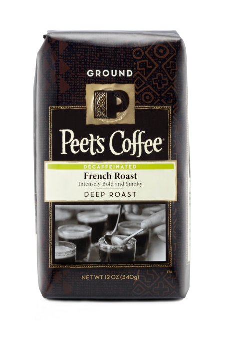 Peet's Ground Coffee, Decaf French Roast, 12-Ounce