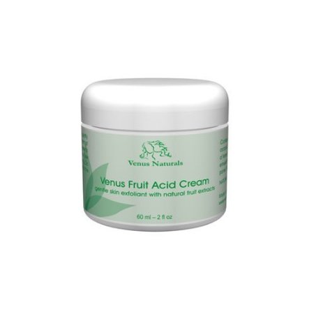 Venus Fruit Acid Cream Natural Skin Exfoliant 2oz Jar