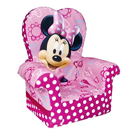 Marshmallow Furniture Minnie's Bow-Tique High-Back Chair