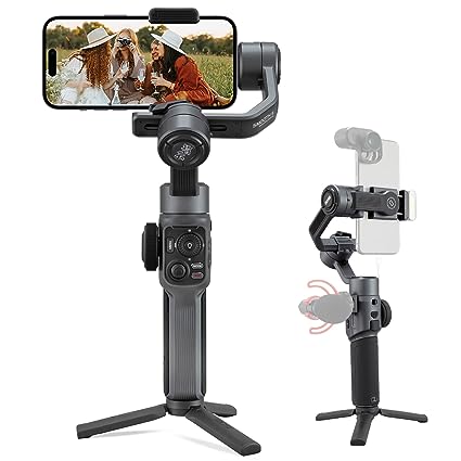 ZHIYUN Smooth 5 - Gimbal Stabilizer for iPhone 14/13/12/11 Pro Max X and Android Phone, 3-Axis Gimbal with SmartFollow, for YouTube TikTok Vlog Professional Video Record, Compatible with FiLMic Pro