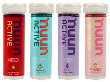 New Nuun Active: Hydrating Electrolyte Tablets, Juicebox Mix, Box of 4 Tubes