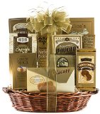 Winecom The Golden Gourmet Gift Basket