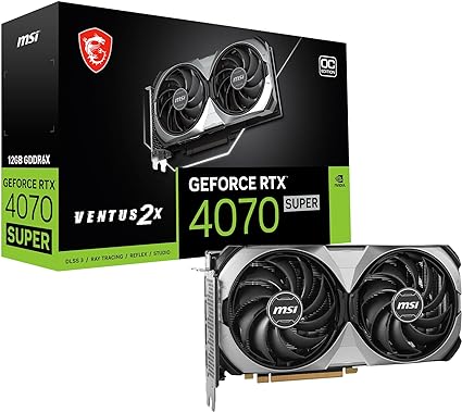 MSI VENTUS GeForce RTX 4070 SUPER 12G 2X OC NVIDIA 12 Go GDDR6X